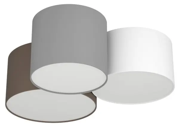 Plafonieră Eglo – Pastore, 3xE27, Ø61 cm, antracit/maro/gri/alb
