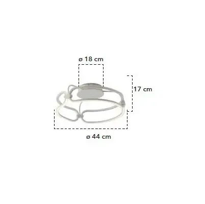 Plafoniera FINITY - 44cm