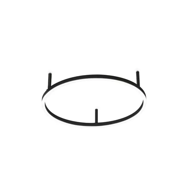 Plafoniera KAMILA SLIM BLACK - Ø 50 cm