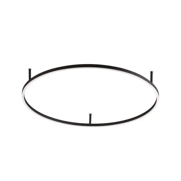 Plafoniera KAMILA SLIM BLACK - Ø 90cm