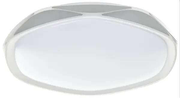 Plafoniera LED cu control inteligent Elbulgaria - Diamond, 4000T/500 GY, 80W, IP20, gri