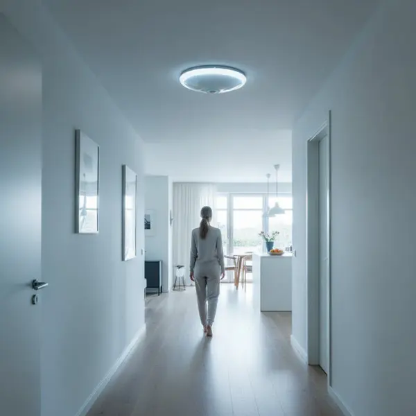Plafoniera Led cu senzor de miscare reglabil Ø290, 12W=75W, 6400K, lumina rece - Default Title
