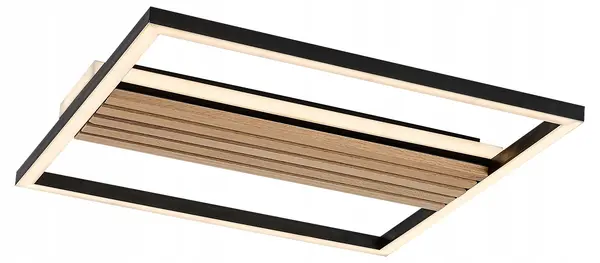 Plafonieră LED Rabalux - Noxelle, 30W, 3000/4500/6000K, negru/stejar