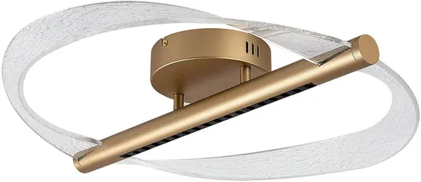 Plafonieră LED Rabalux - Olyssia, 24W, 3000K, D52cm, auriu