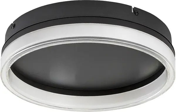 Plafonieră LED Rabalux - Seraphiel, 18W, 33 cm, IP20, negru
