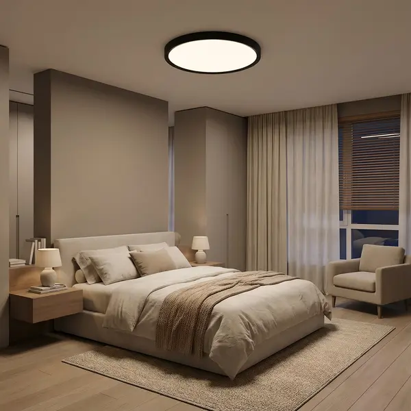 Plafoniera led VERSA IP40 Rama Neagra Fi400, 32W - Default Title