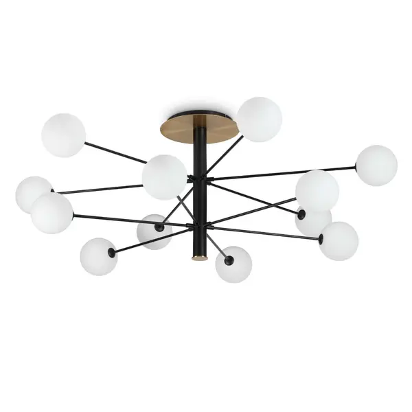 Plafoniera TASOS BLACK - Ø 145 cm