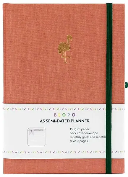 Planificator Blopo - The Flamingo, A5, copertă dură