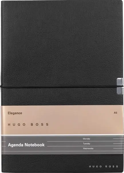 Planificator de caiet Hugo Boss Elegance Storyline - A5, negru
