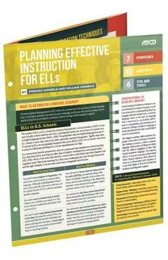 Planning Effective Instruction for Ells (Quick Reference Guide) - Pérsida Himmele