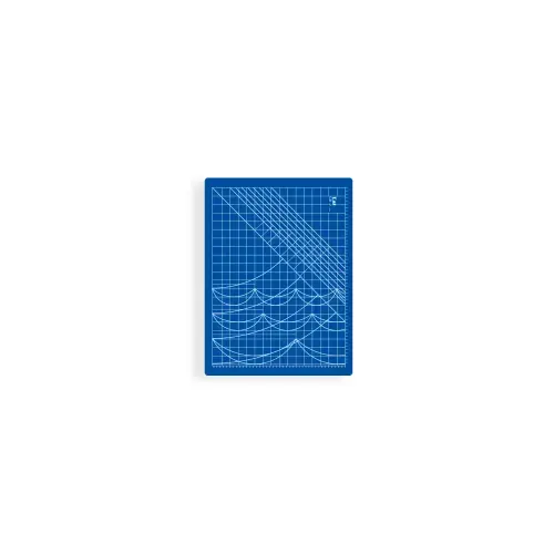 Plansa pentru croi KAI CB-02, 3 straturi PVC, dimensinune 600x450 mm, efect de autoreparare, inscriptionata, gradata, folosita pe ambele parti