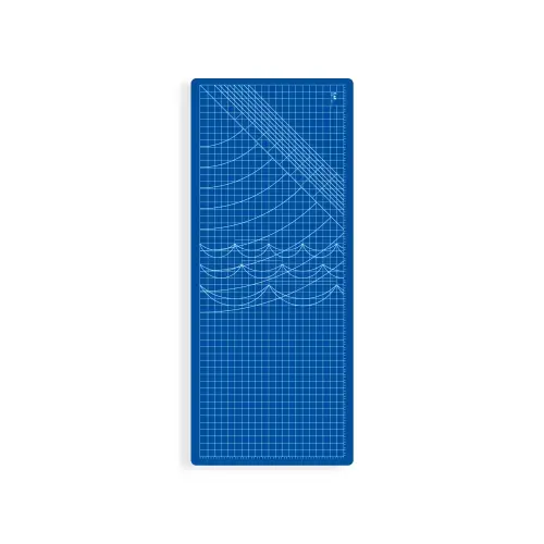 Plansa pentru croi KAI CB-143, 3 straturi PVC, dimensinune 1430x600 mm, efect de autoreparare, inscriptionata, gradata, folosita pe ambele parti
