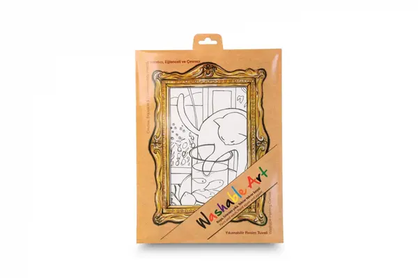 Plansa Reutilizabila de Colorat , Washable Art , Henri Matisse: , zPisica cu Peste Rosu, , 25 A 35 cm