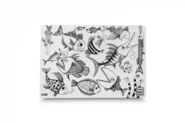 Plansa reutilizabila Funny Mat pentru colorat model Pestisori, 48x33.5 cm