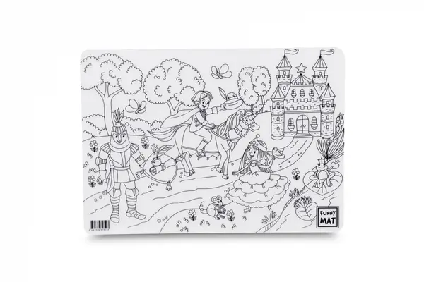 Plansa reutilizabila pentru colorat model Printesa,35x25 cm