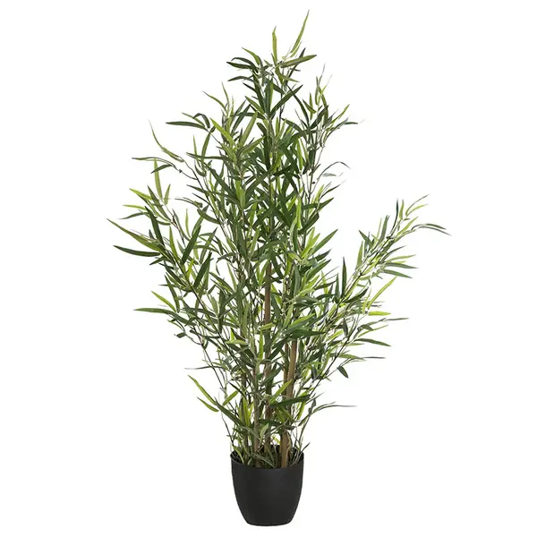 Planta artificiala ghiveci Verde 10, Negru/Verde, 63x55x90 cm