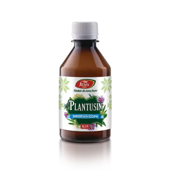Plantusin pentru Copii, R35, sirop tuse, cu fructoza, Fares | 250 ml