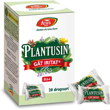 Plantusin pentru gat iritat R64 20 dropsuri