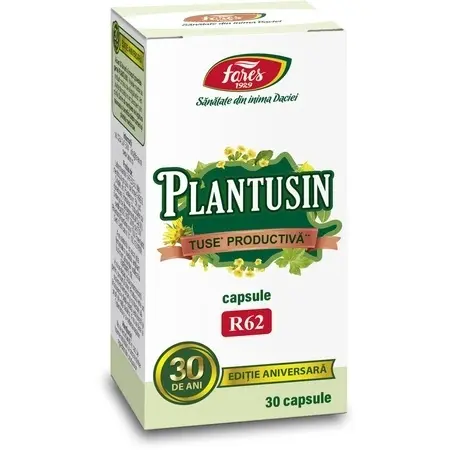 Plantusin Tuse Productiva R62, 30 capsule, Fares