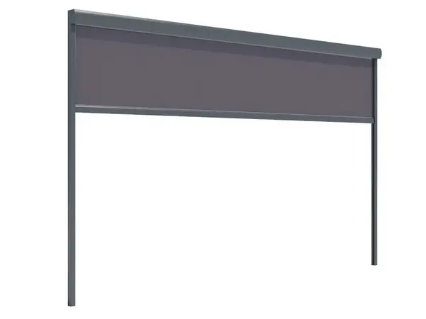 Plasa umbrire pergola Virtuoso 3000x2500mm, anti-UV, dimensiune 2770x2288mm, cadru gri RAL 7016, plasa gri deschis, 23-835