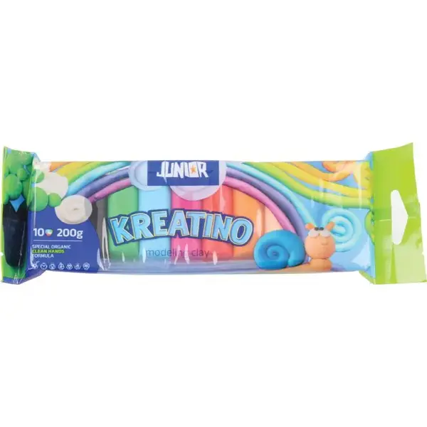 Plastilina 10 culori/set 200g Junior Plastilina 10 culori/set 200g Junior