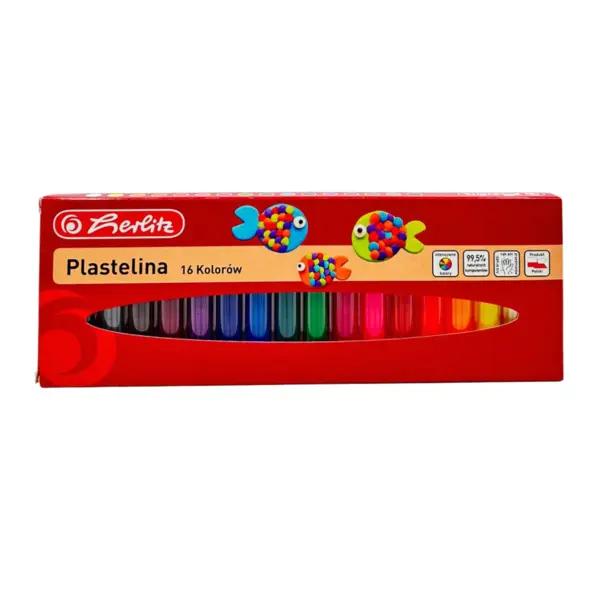 Plastilina, 16culori/cutie, Herlitz