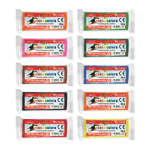 Plastilina 50g monocolora, Daco
