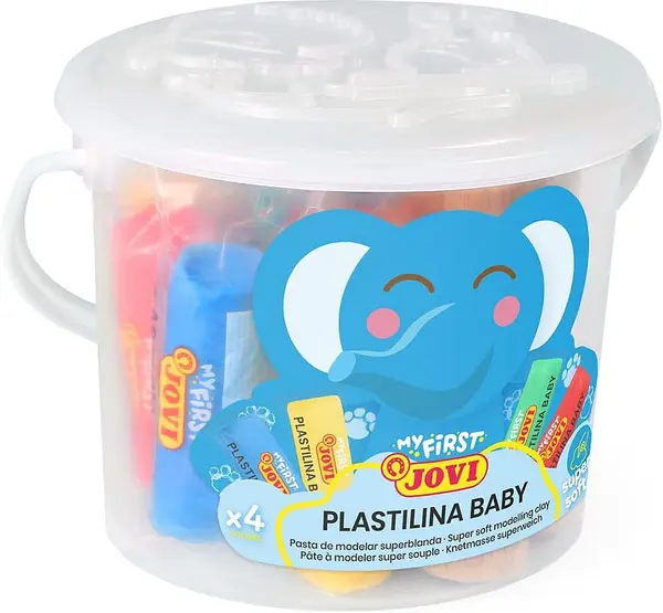 Plastilină Jovi Baby - În cutie, 12 bucăți x 38 g