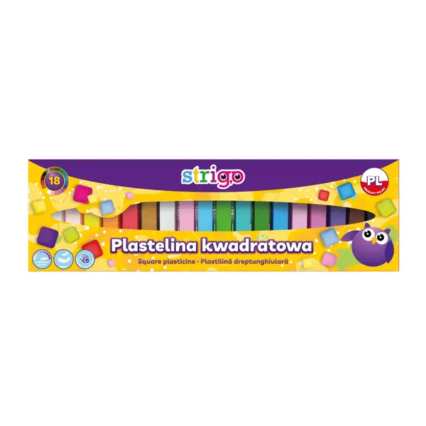 Plastilina Strigo pentru activitati creative, 18 culori