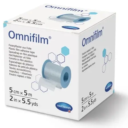 Plasture Omnifilm 5 cm x 5 m – Transparent si poros Hartmann