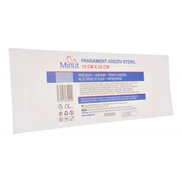 Plasture steril Pore 10CM X 30CM, Minut