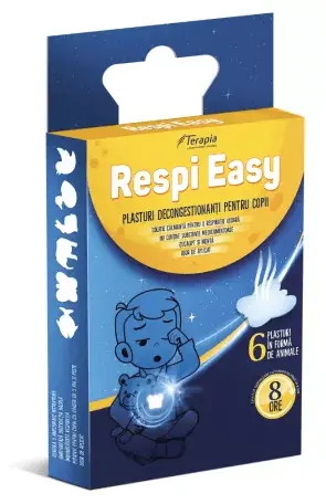 Plasturi decongestionanti pentru copii Respi Easy, 6 bucati