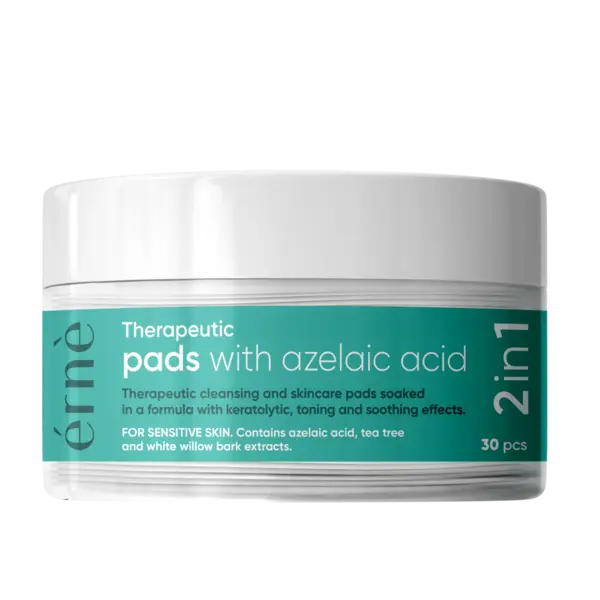 Plasturi faciali terapeutici cu Acid azelaic 2 in 1 pentru ten sensibil si irirat, 30 bucati, Erne