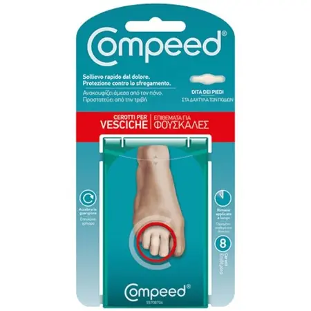 Plasturi interdigitali pentru basici Compeed Blister Toes, 8 bucati