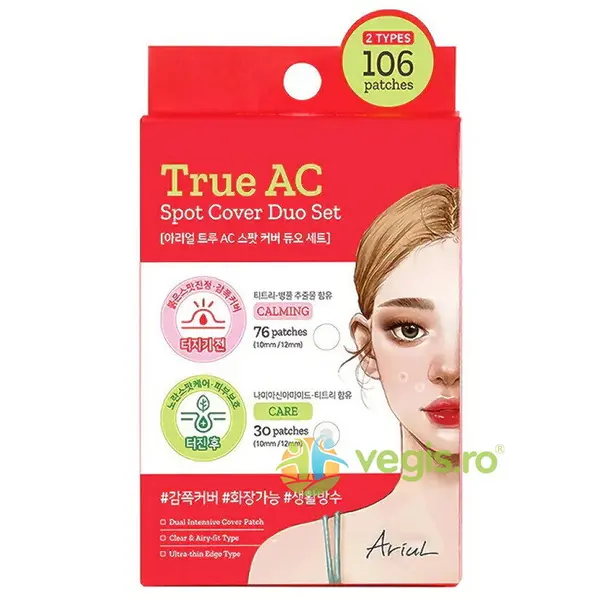 Plasturi pentru Cosuri Inainte si Dupa True AC Spot Cover Duo Set 106 buc