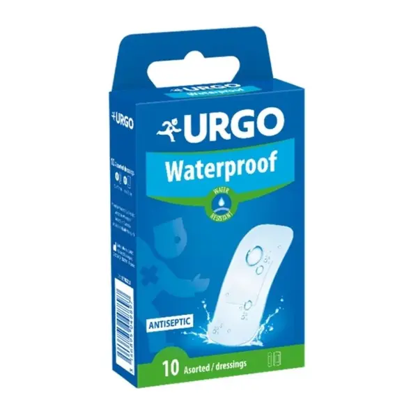 Plasturi rezistenti la apa, 10 bucati, Urgo