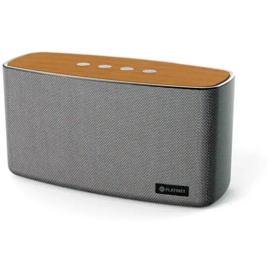Platinet Boxa stereo portabila, Platinet DENO, 30 W, 30 W, Cu fir si fara fir, 10 m, Gri Lemn
