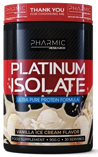 Platinum Isolate, înghețată de vanilie, 900 g, Pharmic Research