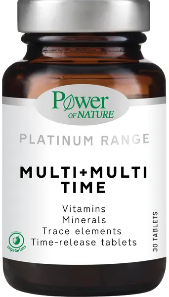 Platinum Range Multi + Multi Time, 30 tablete, Power of Nature