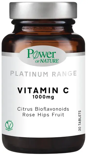 Platinum Range Vitamin C, 1000 mg, 30 tablete, Power of Nature