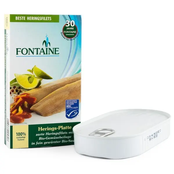 Platou de Hering cu Adaos de Legume, Fontaine, 200 g