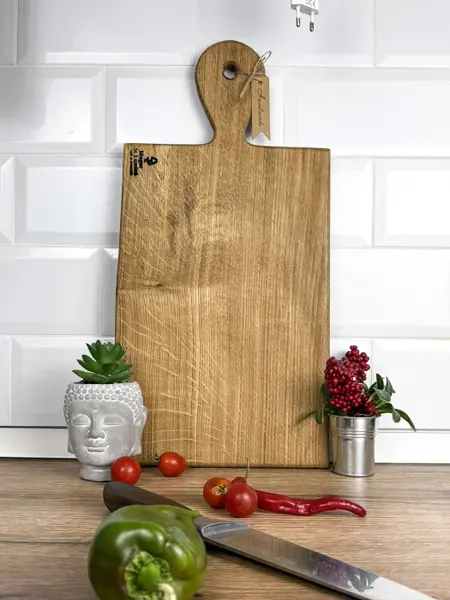 Platou din lemn masiv de stejar , handmade, finisat natural