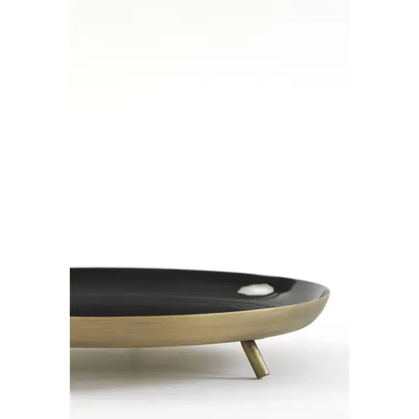 Platou DINLO 30x5 cm - Negru/Bronz - P - Default Title
