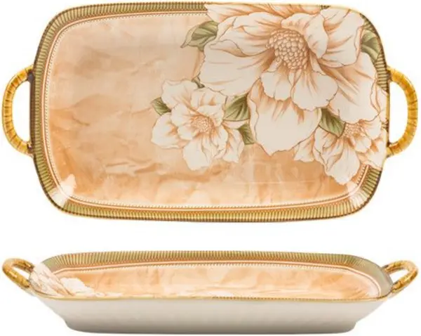 Platou dreptunghiular Morello - Camellia, 30 cm