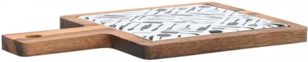 Platou pentru servire tapas cu bază ceramică Estia - Allure, 10 x 10 cm