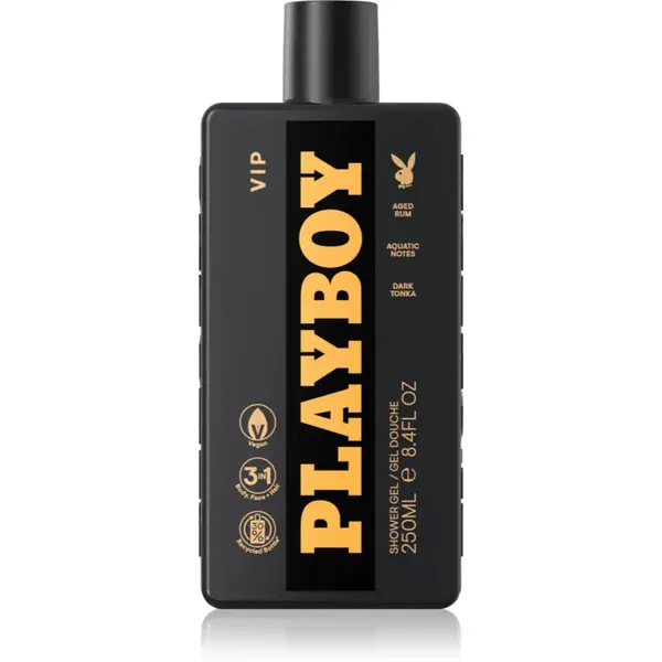 Playboy VIP gel de duș 3 in 1 pentru bărbați 250 ml