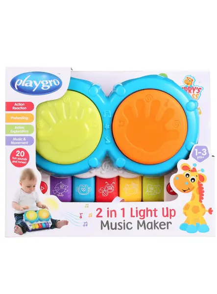 Playgro Jerry's Class 2 In 1 Light Up Music Maker