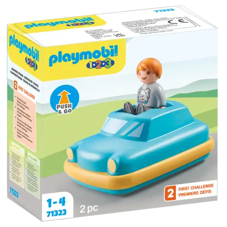 PLAYMOBIL - 1.2.3 MASINUTA APASA SI MERGE