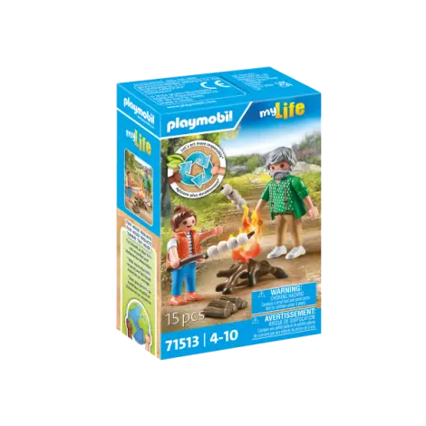 Playmobil-FOC DE TABARA CU BEZELE
