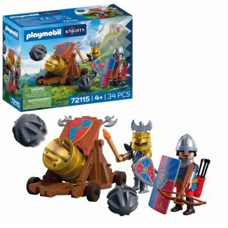 Playmobil - Jucarie de rol Tunul cavalerilor Leu